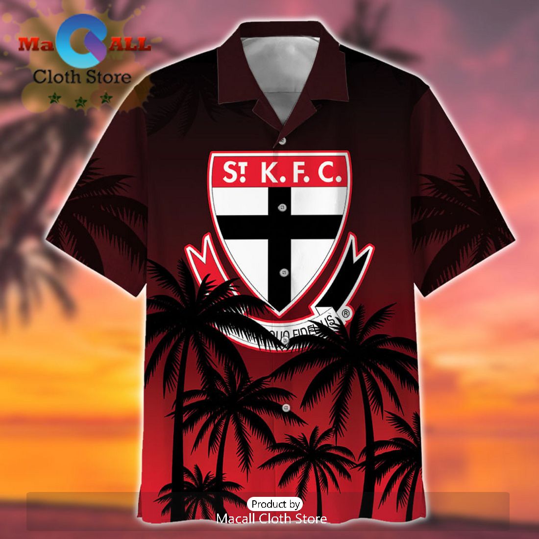 AFL Island St Kilda Saints Sport Summer Personalized Hawaiian Shirt