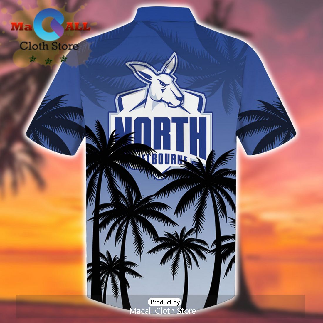 AFL North Melbourne Kangaroos Sport Beach Summer Personalized Hawaiian Shirt
