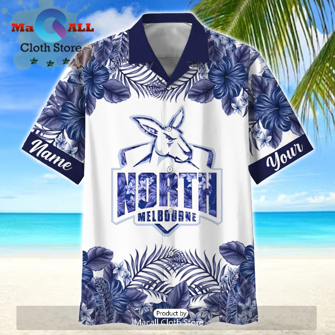 AFL North Melbourne Kangaroos Sport Personalized Island Hawaiian Shirt