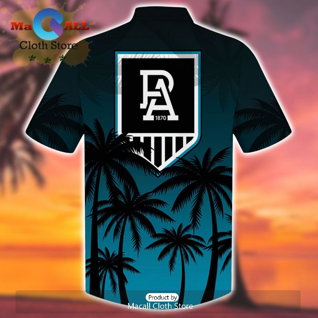 AFL Port Adelaide Power Sport Island Summer Personalized Hawaiian Shirt