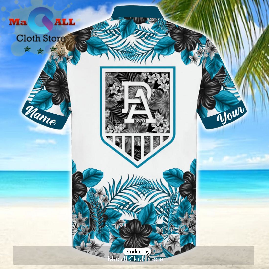 AFL Port Adelaide Power Sport Personalized Aloha Hawaiian Shirt