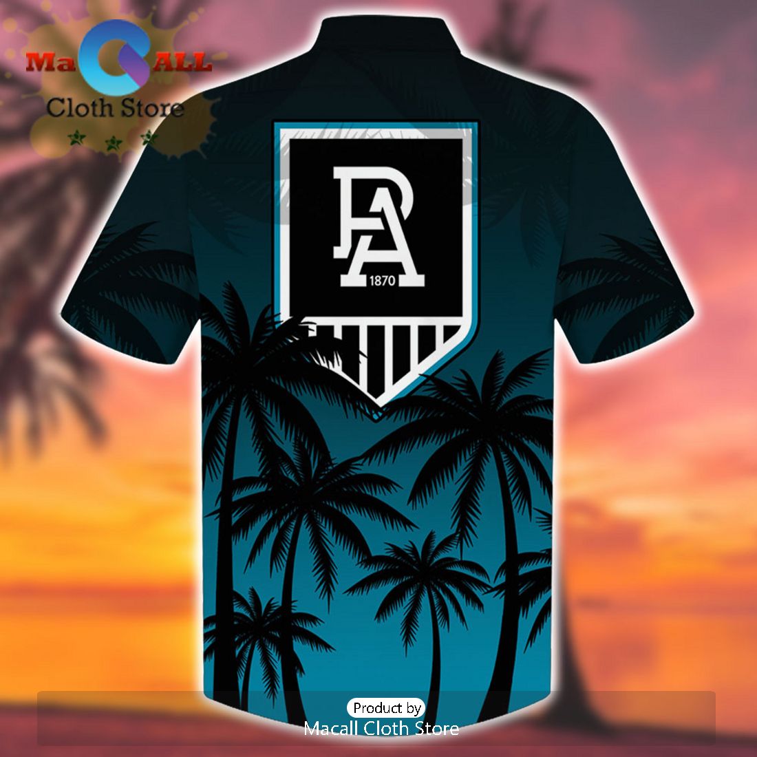 AFL Port Adelaide Power Sport Summer Personalized Tropical Hawaiian Shirt