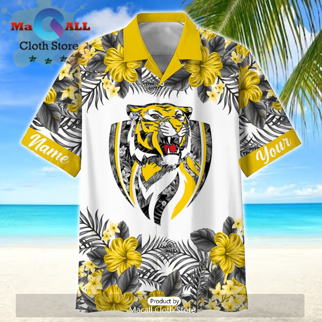 AFL Richmond Tigers Sport Personalized Island Hawaiian Shirt