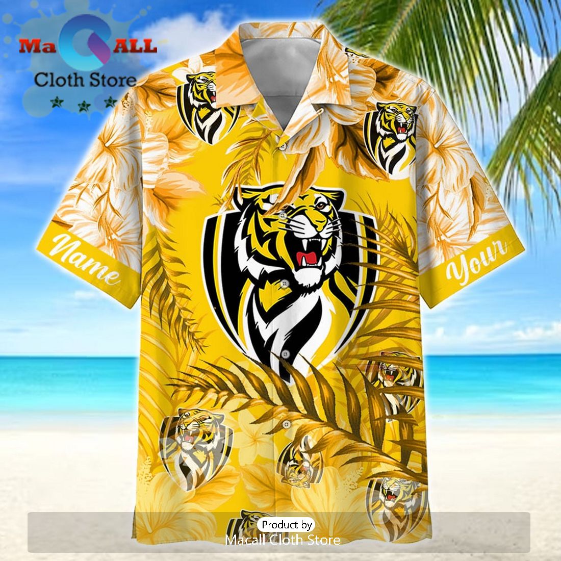 AFL Richmond Tigers Sport Personalized Tropical Hawaiian Shirt