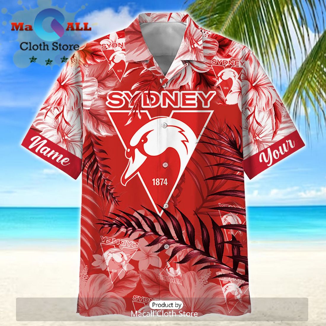 AFL Sydney Swans Sport Personalized Island Hawaiian Shirt