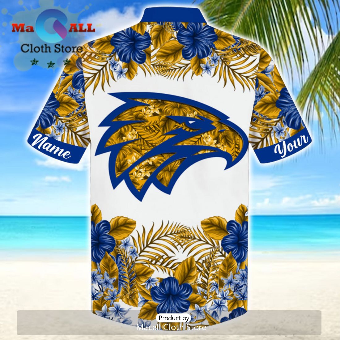 AFL West Coast Eagles Sport Personalized Vacation Hawaiian Shirt