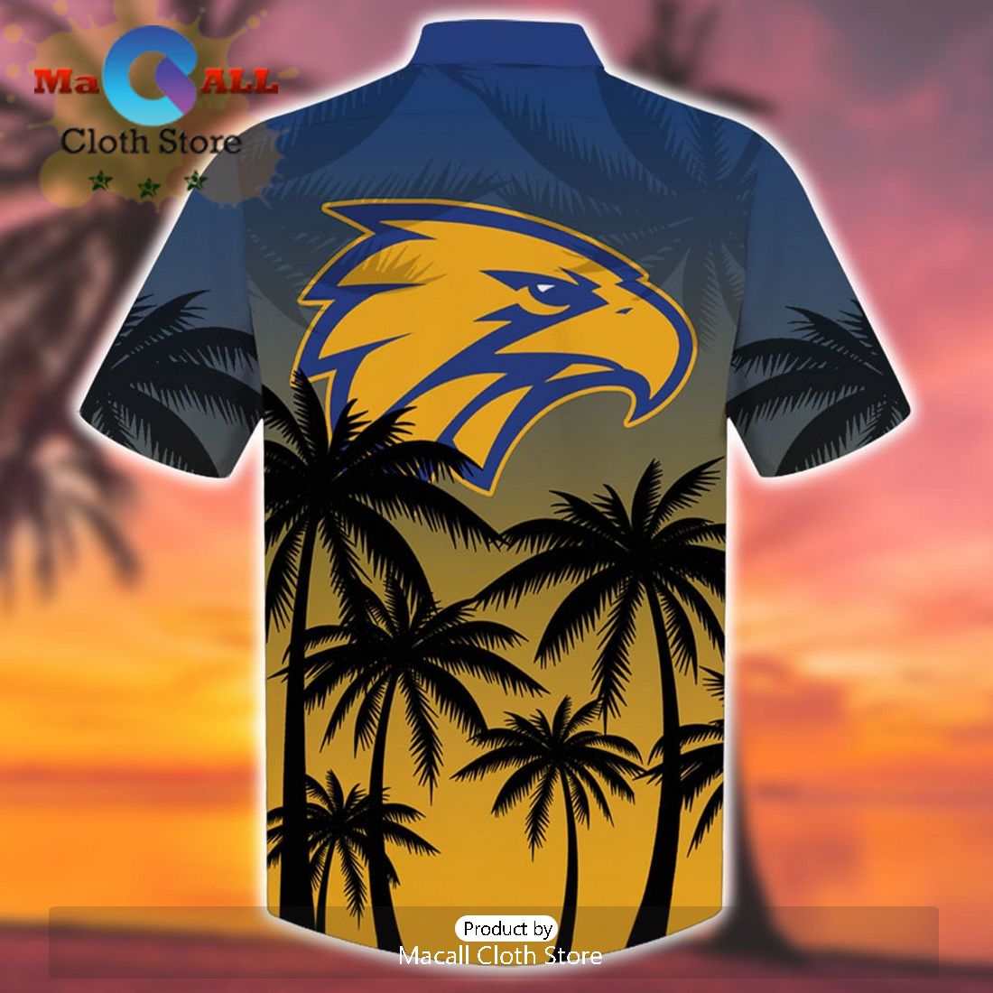 AFL West Coast Eagles Sport Summer Personalized Tropical Hawaiian Shirt