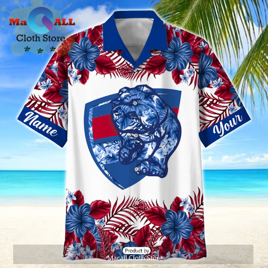 AFL Western Bulldogs Sport Personalized Aloha Hawaiian Shirt