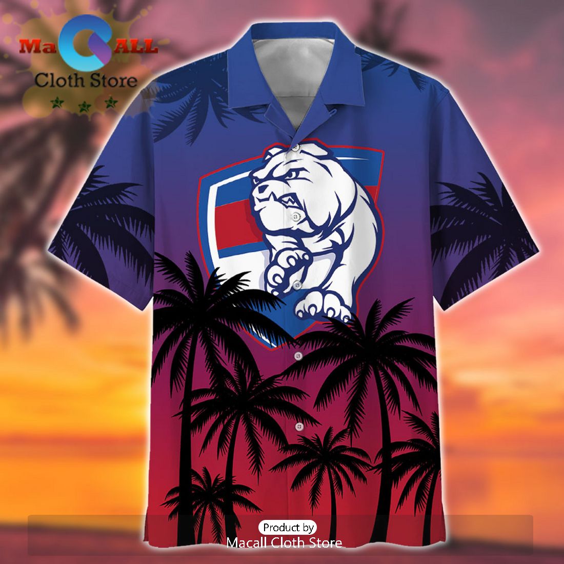 AFL Western Bulldogs Sport Summer Personalized Aloha Hawaiian Shirt