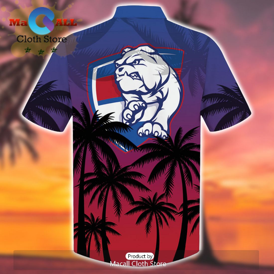 AFL Western Bulldogs Sport Summer Personalized Aloha Hawaiian Shirt