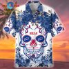 NFL Denver Broncos Flower Skull Beach Hawaiian Shirt Limited Edition