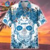 NFL Chicago Bears Flower Skull Vacation Hawaiian Shirt Limited Edition