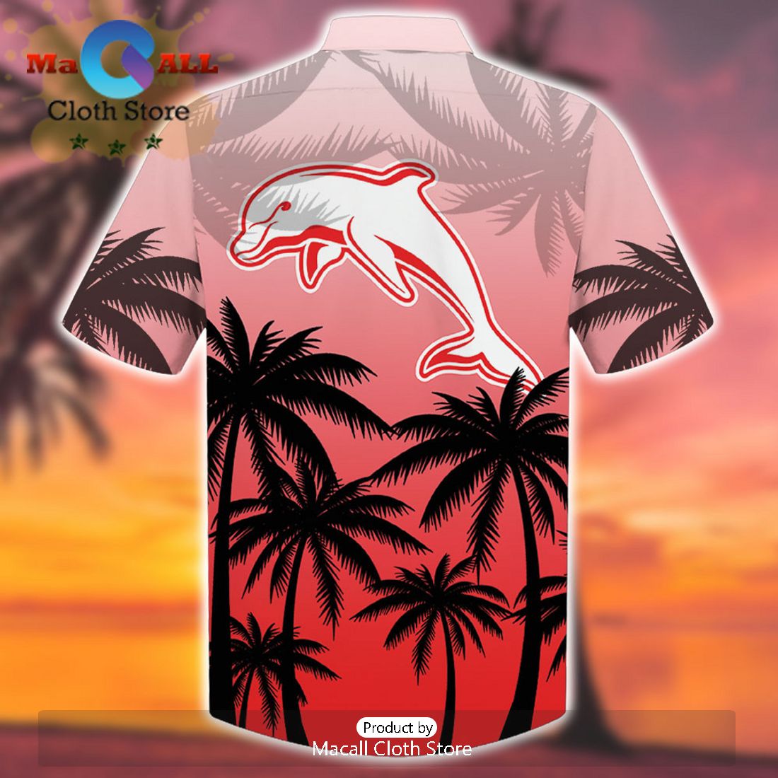 NRL Beach Dolphins Sport Personalized Hawaiian Shirt