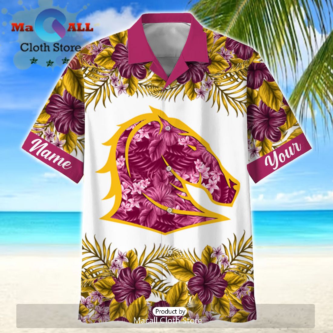 NRL Brisbane Broncos Sport Personalized Island Hawaiian Shirt