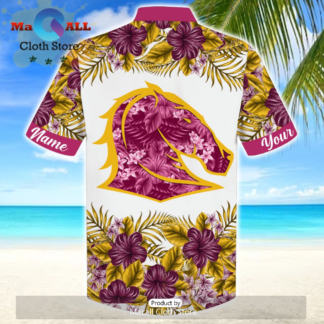 NRL Brisbane Broncos Sport Personalized Island Hawaiian Shirt