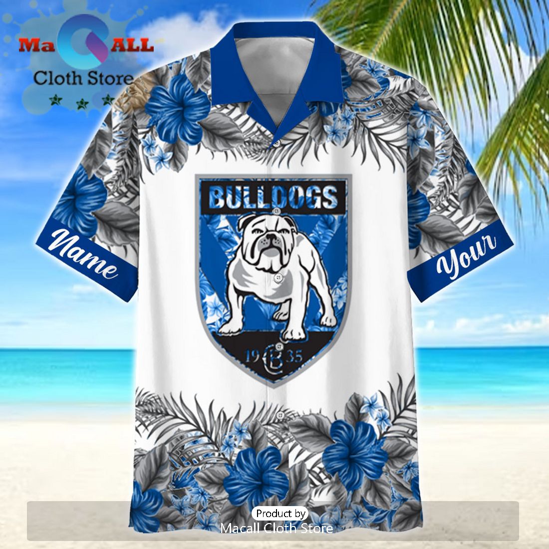 NRL Canterbury Bulldogs Sport Personalized Tropical Hawaiian Shirt