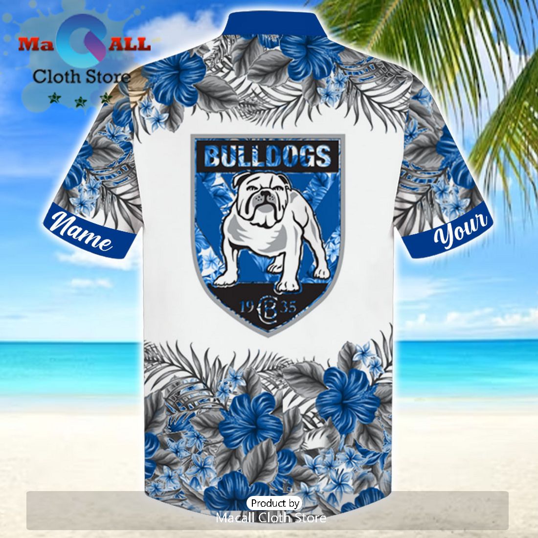NRL Canterbury Bulldogs Sport Personalized Tropical Hawaiian Shirt