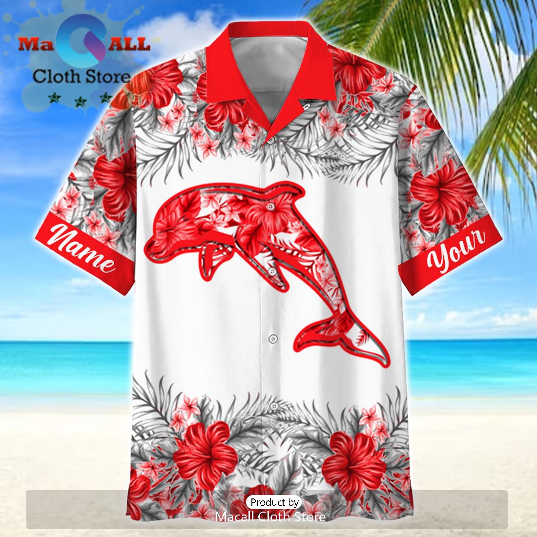 NRL Dolphins Sport Personalized Tropical Hawaiian Shirt