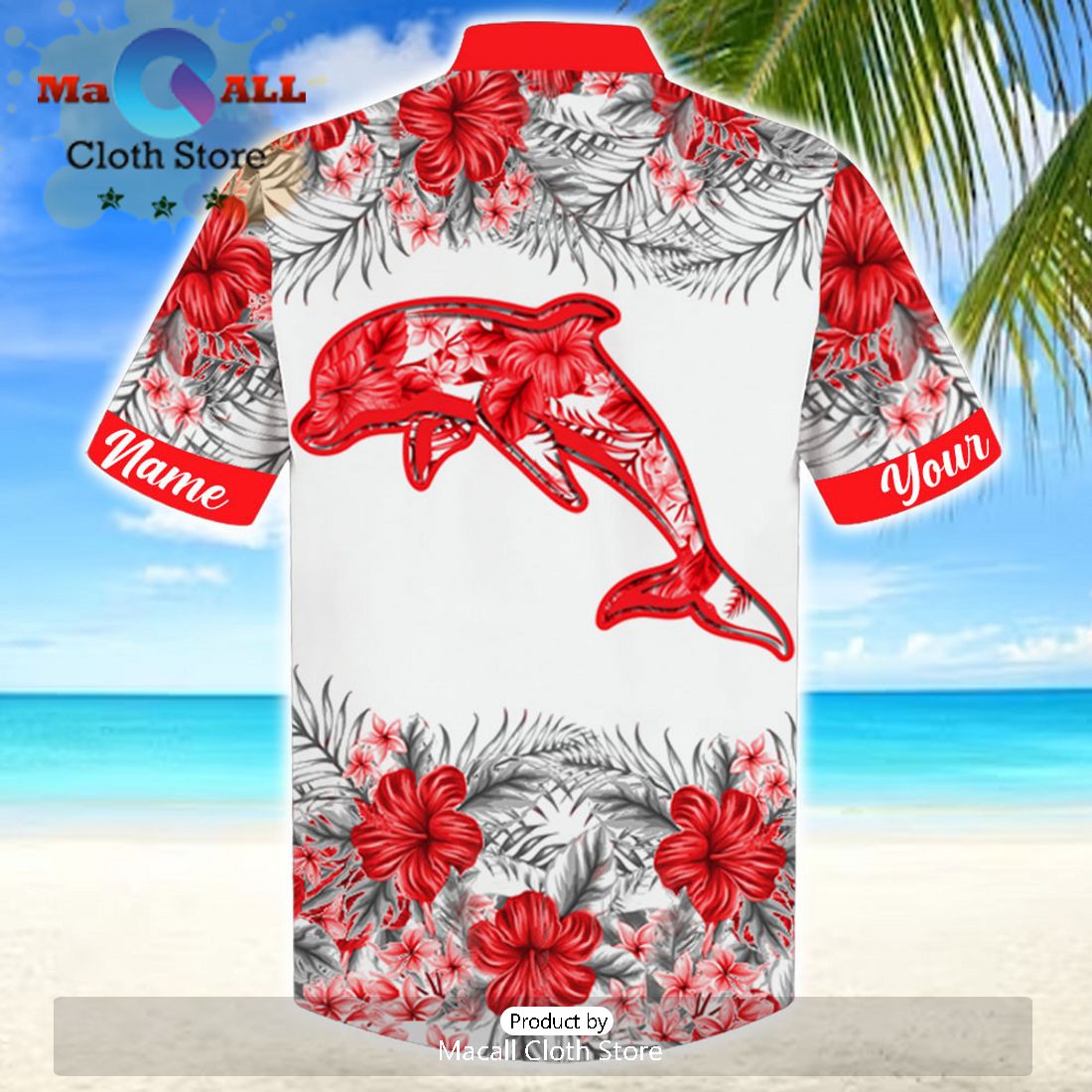 NRL Dolphins Sport Personalized Tropical Hawaiian Shirt