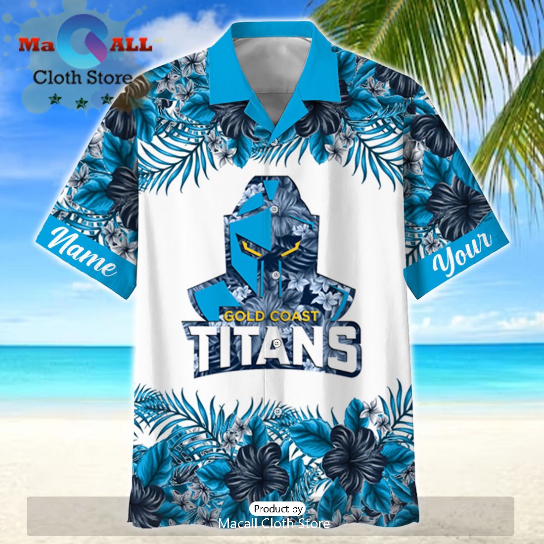 NRL Gold Coast Titans Sport Personalized Aloha Beach Hawaiian Shirt