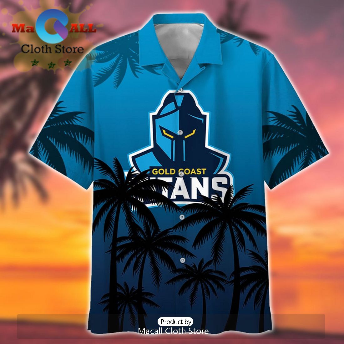 NRL Gold Coast Titans Sport Personalized Tropical Hawaiian Shirt