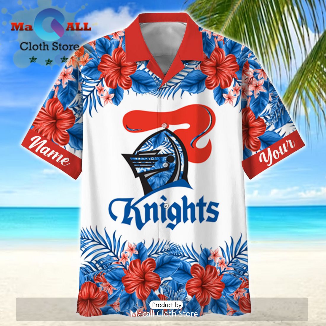NRL Newcastle Knights Sport Personalized Tropical Hawaiian Shirt
