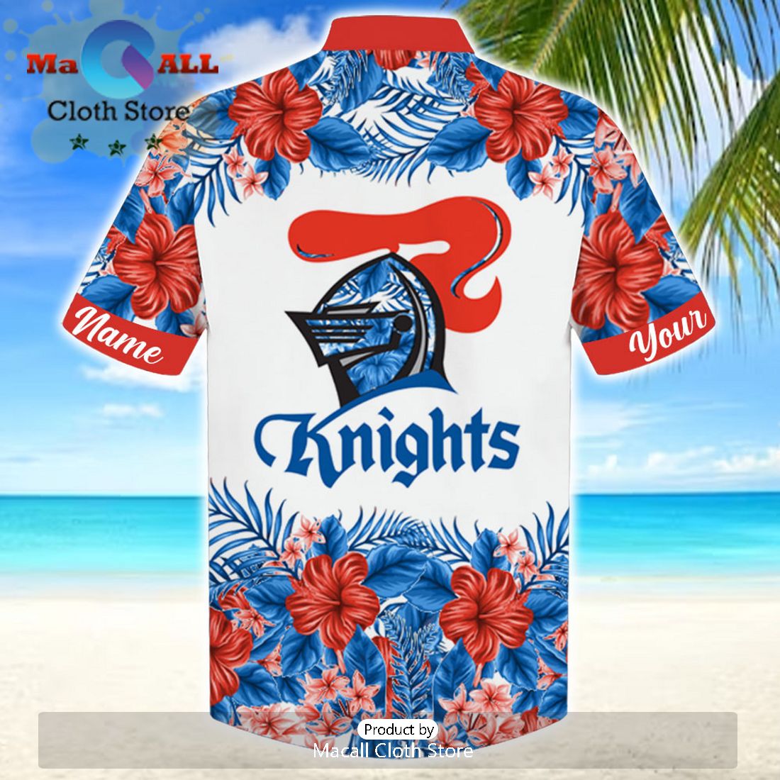 NRL Newcastle Knights Sport Personalized Tropical Hawaiian Shirt
