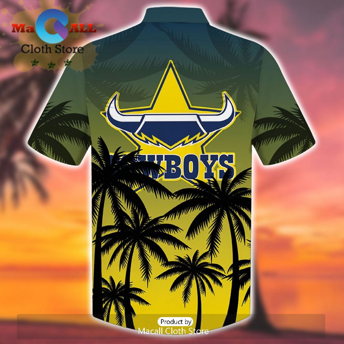 NRL North Queensland Cowboys Sport Personalized Tropical Hawaiian Shirt