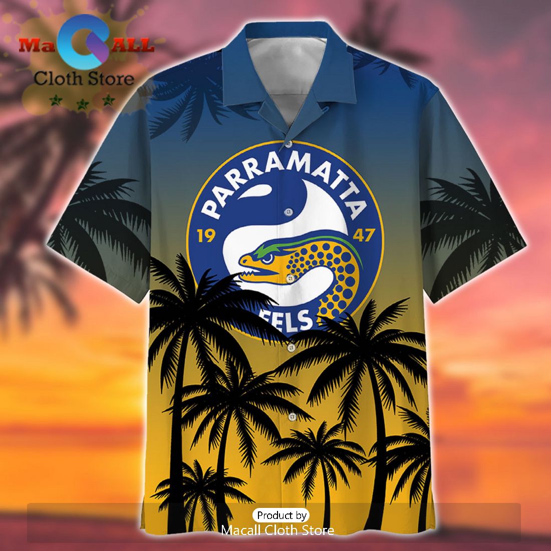 NRL Parramatta Eels Sport Tropical Personalized Hawaiian Shirt