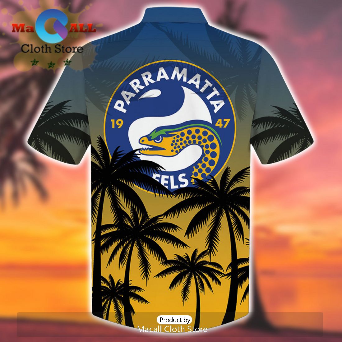 NRL Parramatta Eels Sport Tropical Personalized Hawaiian Shirt