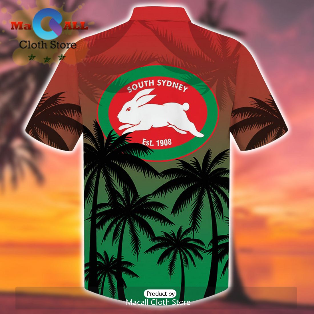 NRL South Sydney Rabbitohs Sport Personalized Tropical Hawaiian Shirt