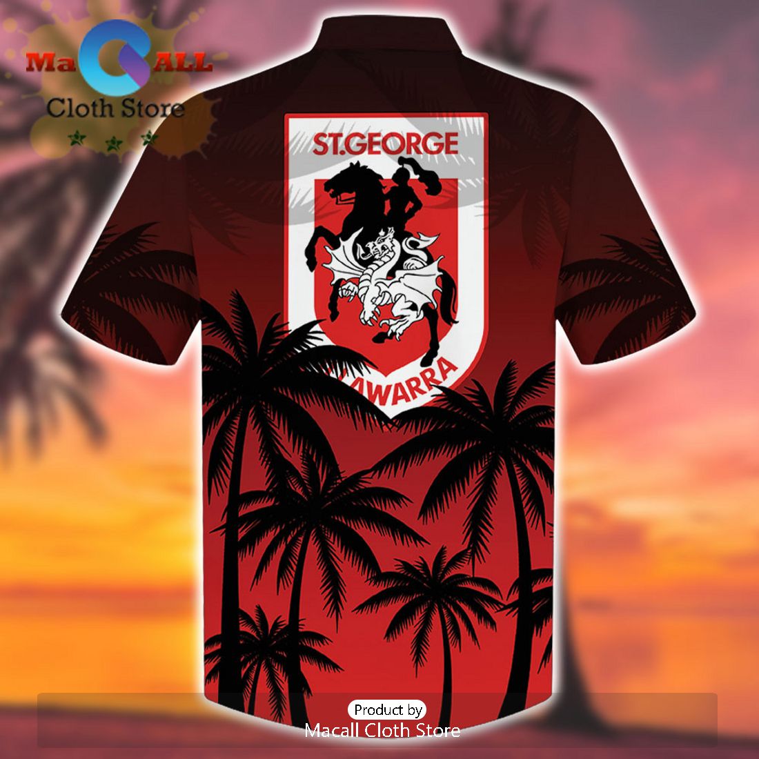 NRL St. George Illawarra Dragons Sport Personalized Aloha Hawaiian Shirt