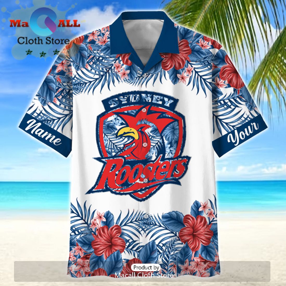 NRL Sydney Roosters Sport Personalized Aloha Hawaiian Shirt