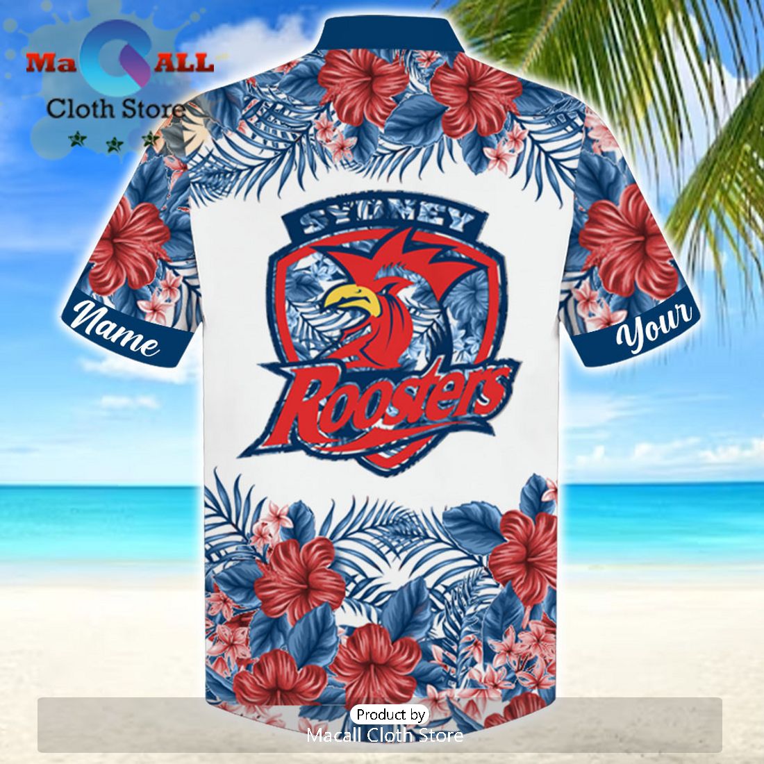 NRL Sydney Roosters Sport Personalized Aloha Hawaiian Shirt