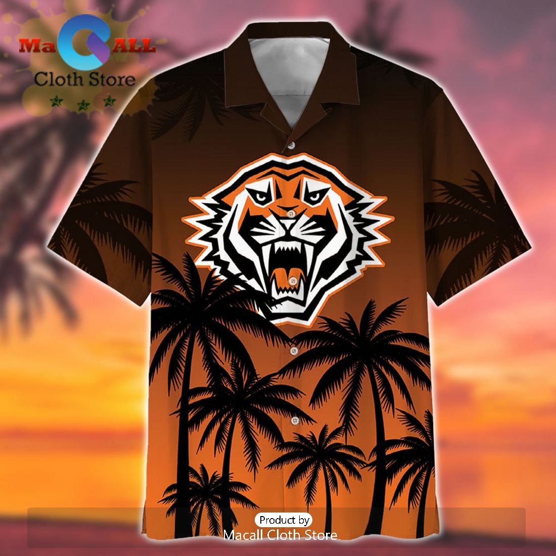 NRL Wests Tigers Sport Personalized Beach Hawaiian Shirt