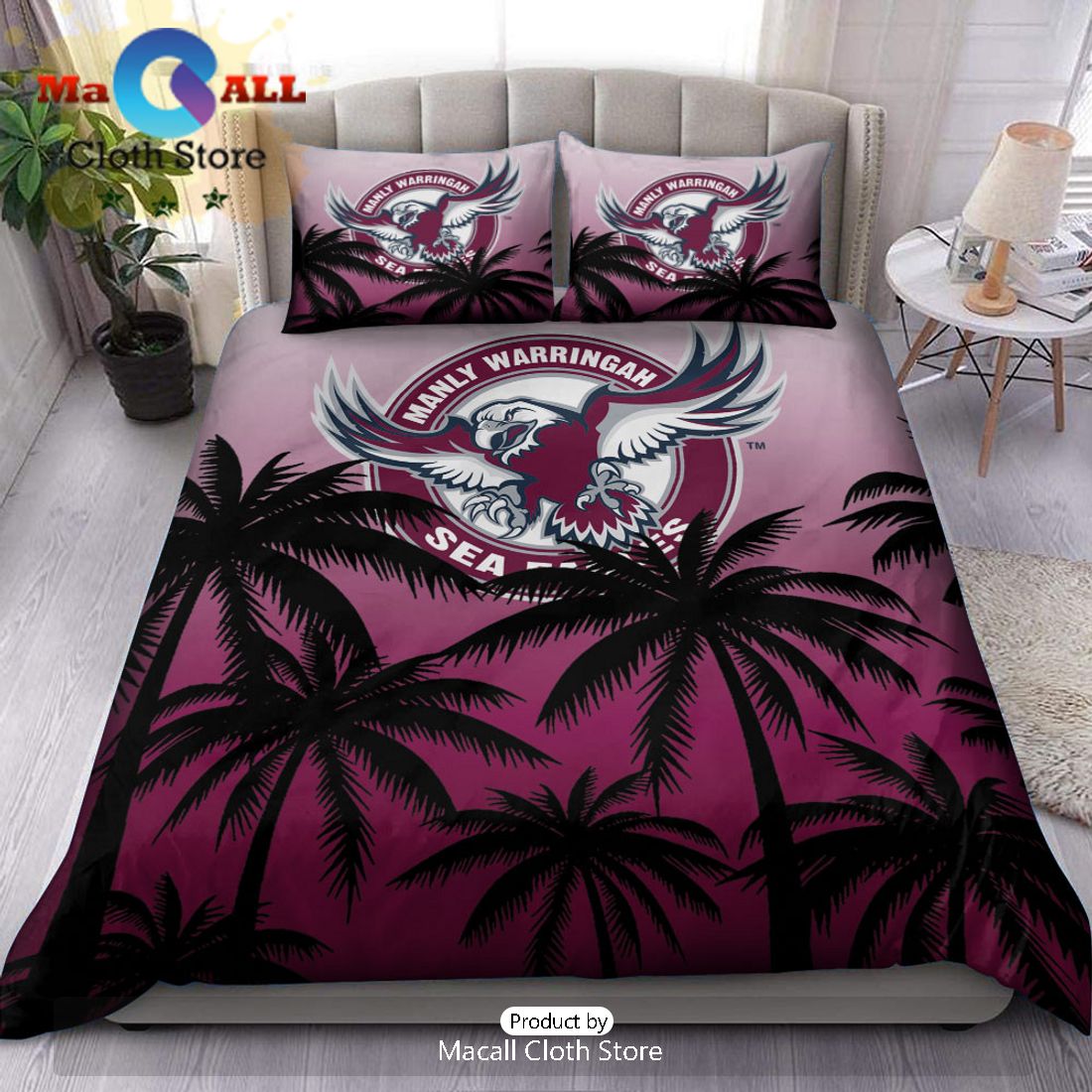 Manly Sea Eagles NRL Sport Personalized Bedding Set
