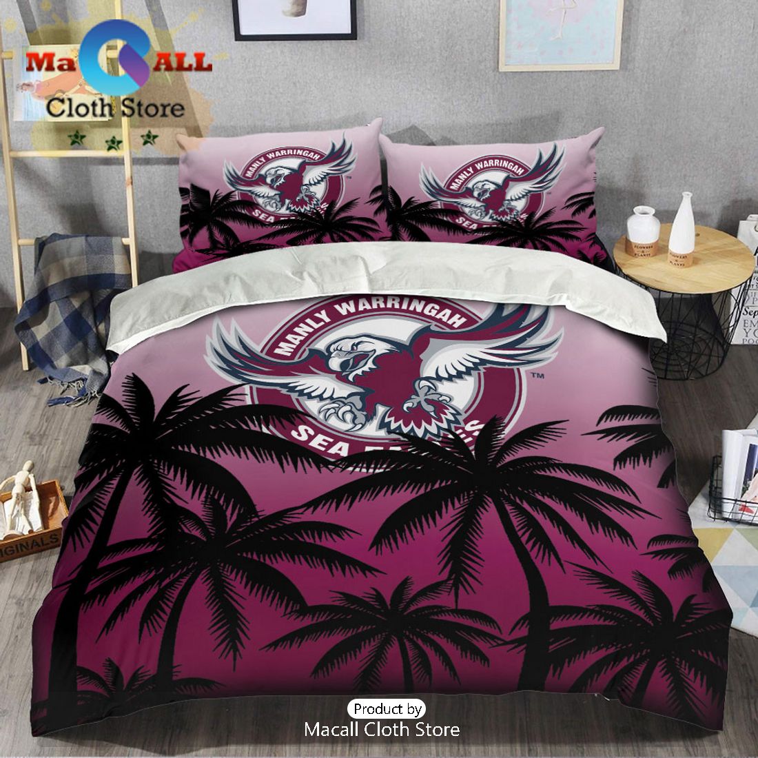 Manly Sea Eagles NRL Sport Personalized Bedding Set