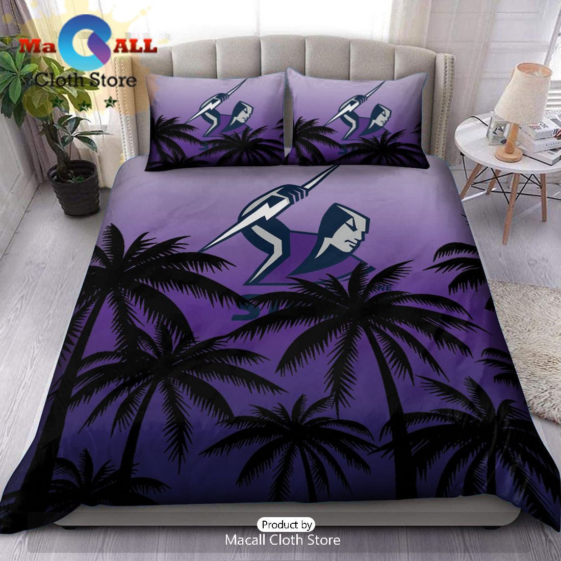 Melbourne Storm NRL Sport Personalized Bedding Set