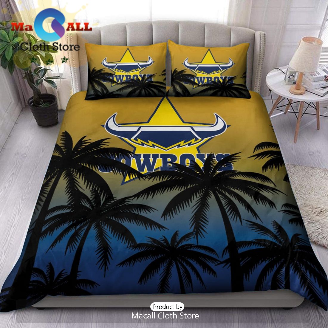 North Queensland Cowboys NRL Sport Personalized Bedding Set