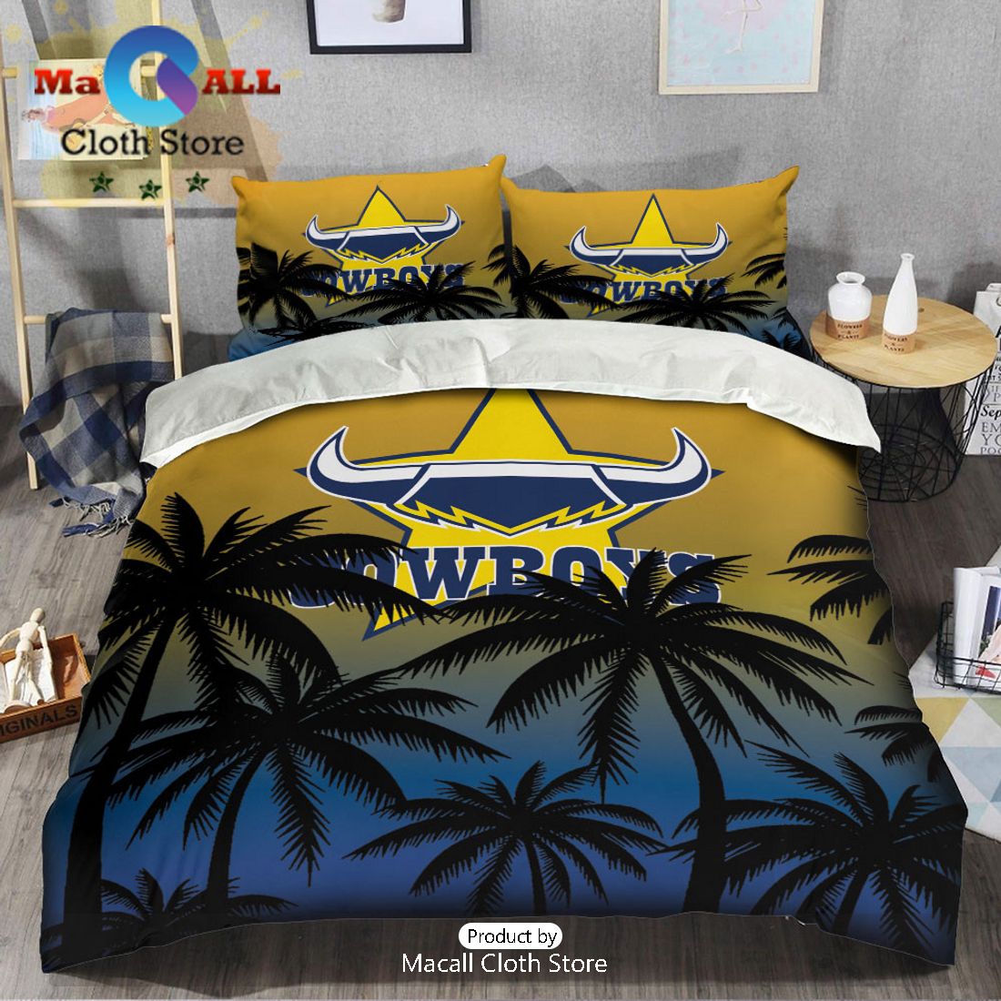 North Queensland Cowboys NRL Sport Personalized Bedding Set