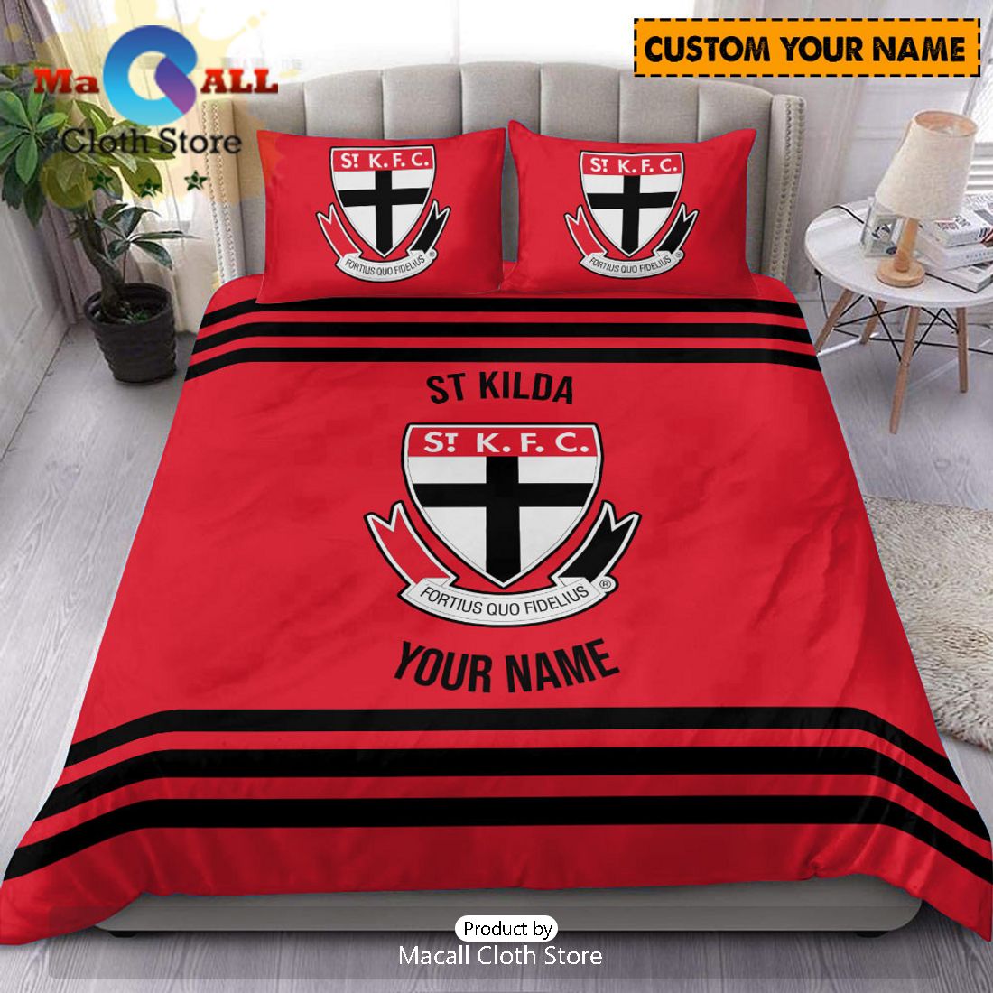 St Kilda Saints AFL Sport Personalized Bedding Set