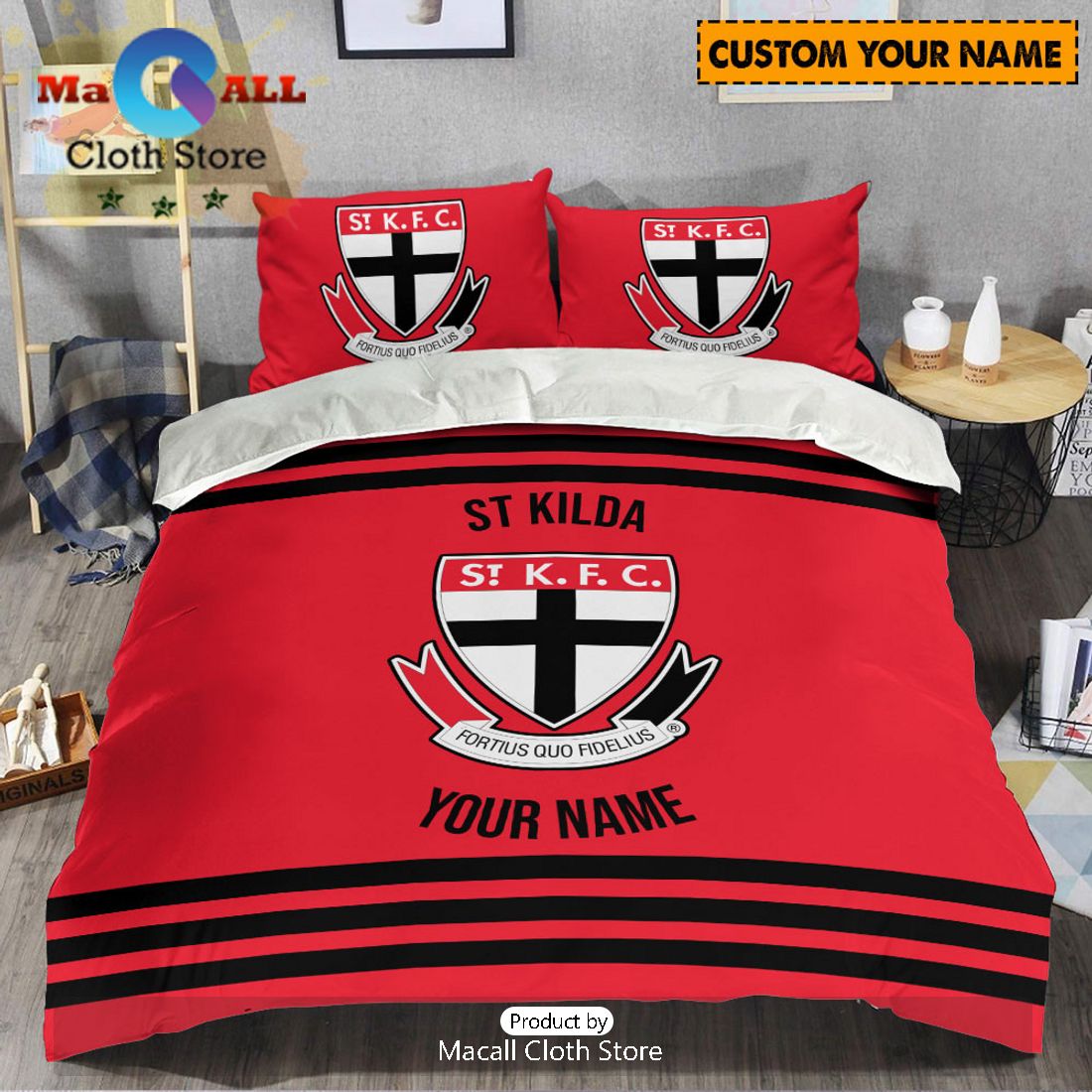 St Kilda Saints AFL Sport Personalized Bedding Set