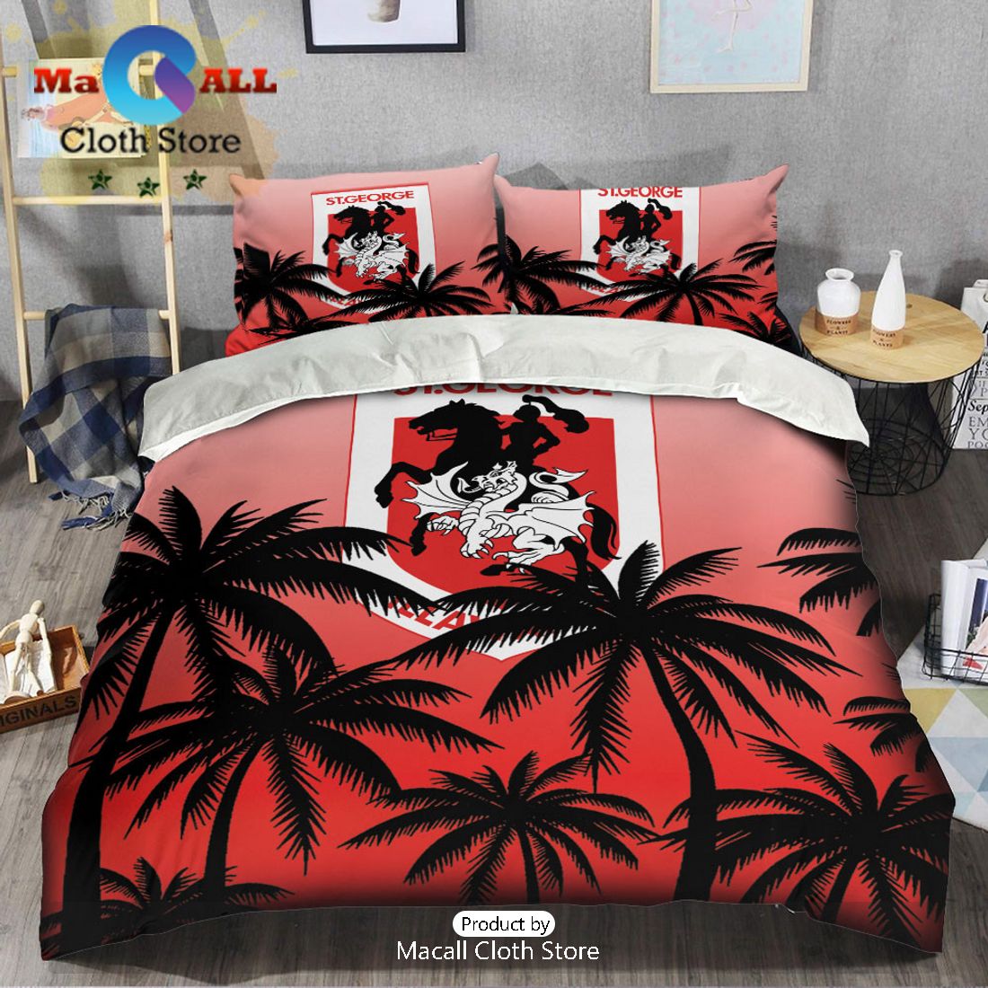 St. George Illawarra Dragons NRL Sport Personalized Bedding Set
