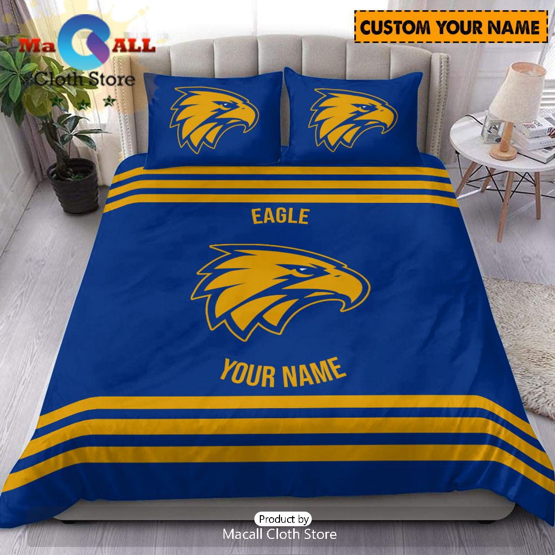 West Coast Eagles AFL Sport Personalized Bedding Set