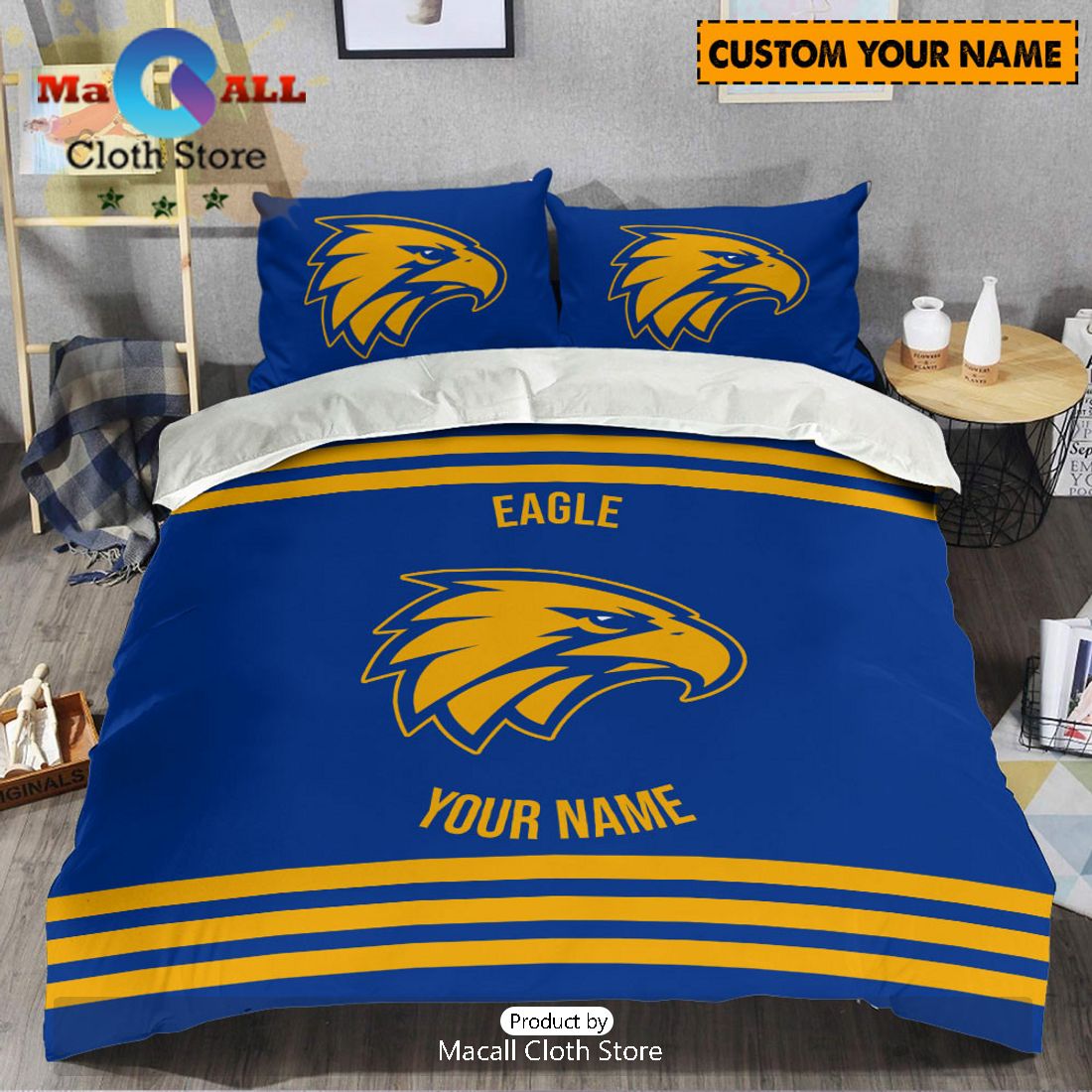 West Coast Eagles AFL Sport Personalized Bedding Set