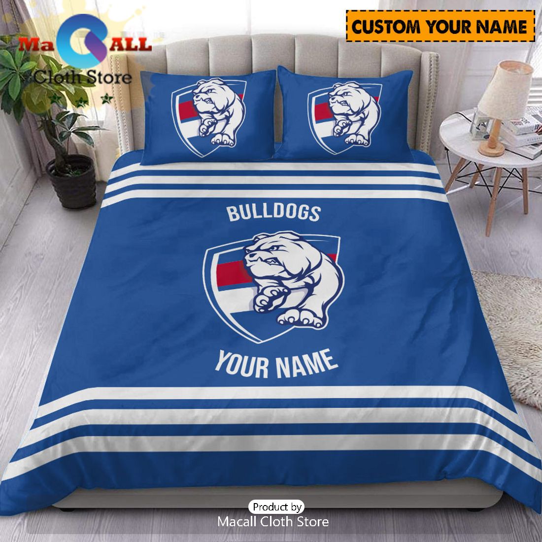 Western Bulldogs AFL Sport Personalized Bedding Set