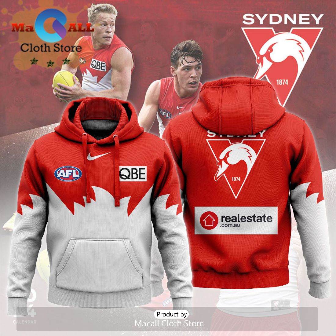 Sydney Swans AFL Combo 2024 Hoodie And Pants