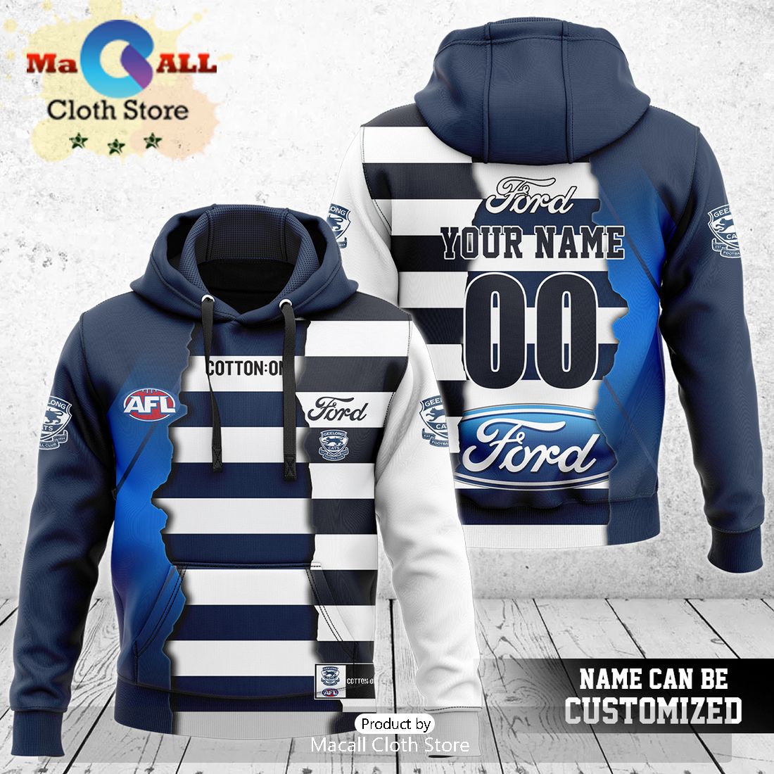 Geelong Cats AFL Mix Guernseys 2024 Collection Hoodie And Pants