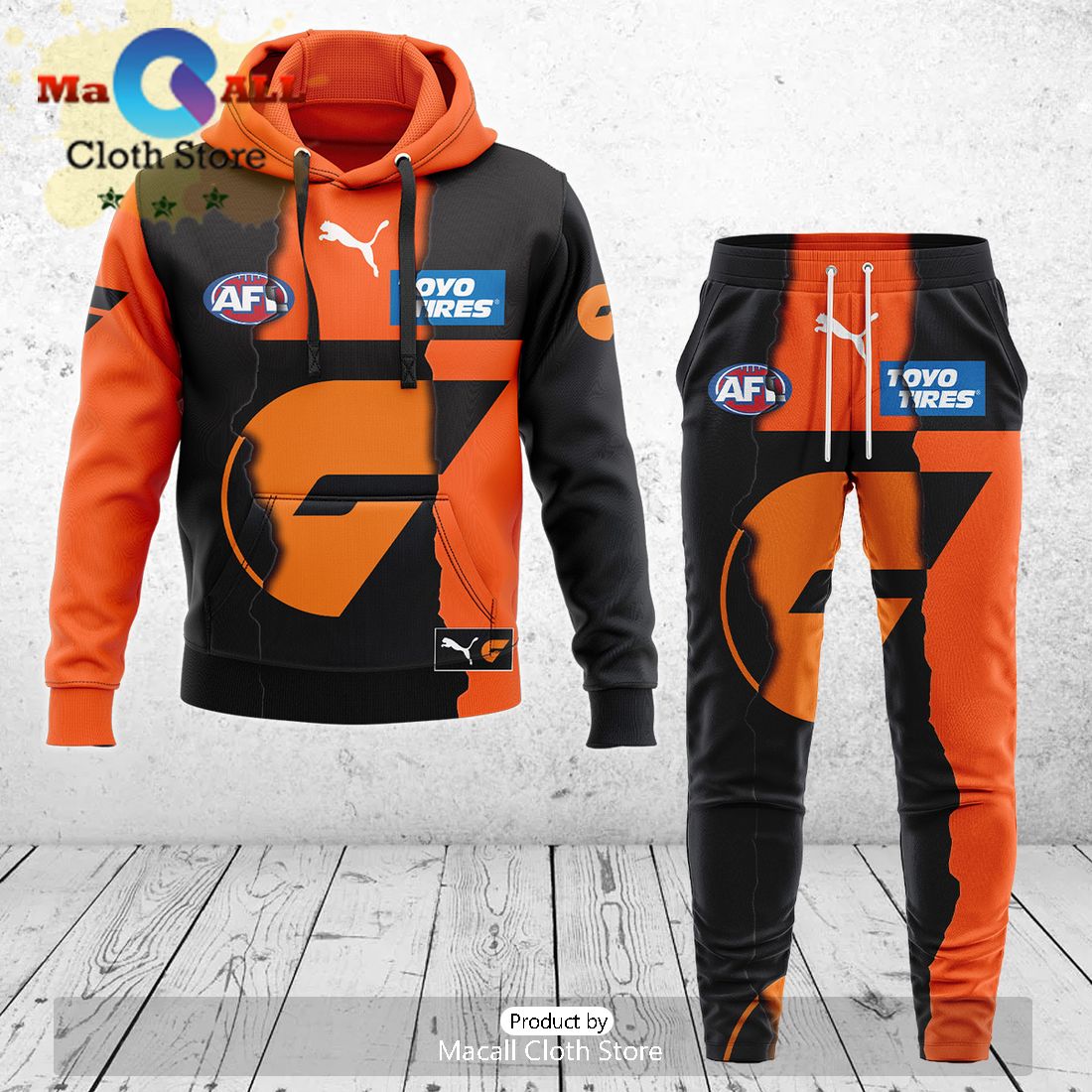 Greater Western Sydney Giants AFL Mix Guernseys 2024 Collection Hoodie And Pants