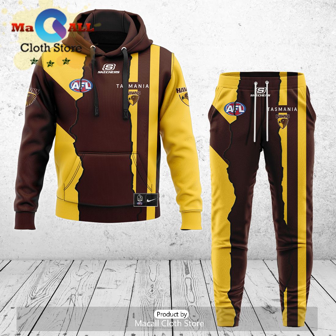 Hawthorn Hawks AFL Mix Guernseys 2024 Collection Hoodie And Pants